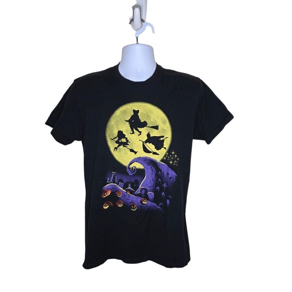 Hocus Pocus Sisters Nightmare Halloween Scary Tshirt Womens Size M Black